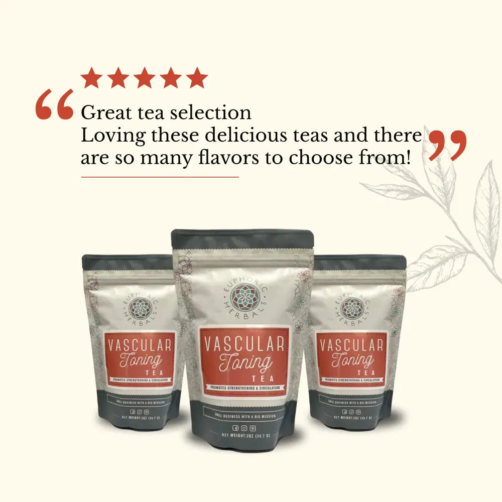 Vascular Toning Tea - 30 Cup Servings - Pregnancy Discover the Power of Herbal Tea! Say goodbye to varicose veins