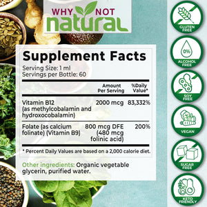 Vitamin B12 Liquid Plus Folate - Apothecary