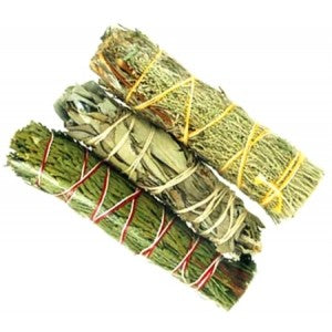 Cedar, White & Blue Sage - Euphoric Herbals